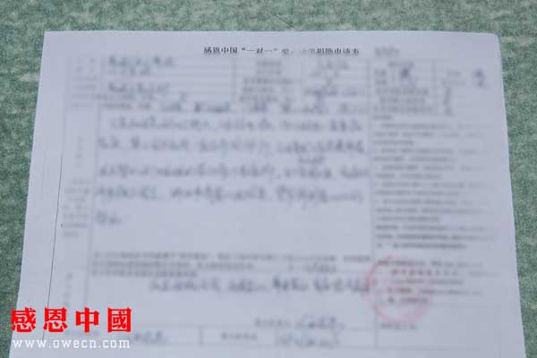 3该同学家庭状况以及贫困原因：本人家中有年迈的老人，母亲常年多病，两